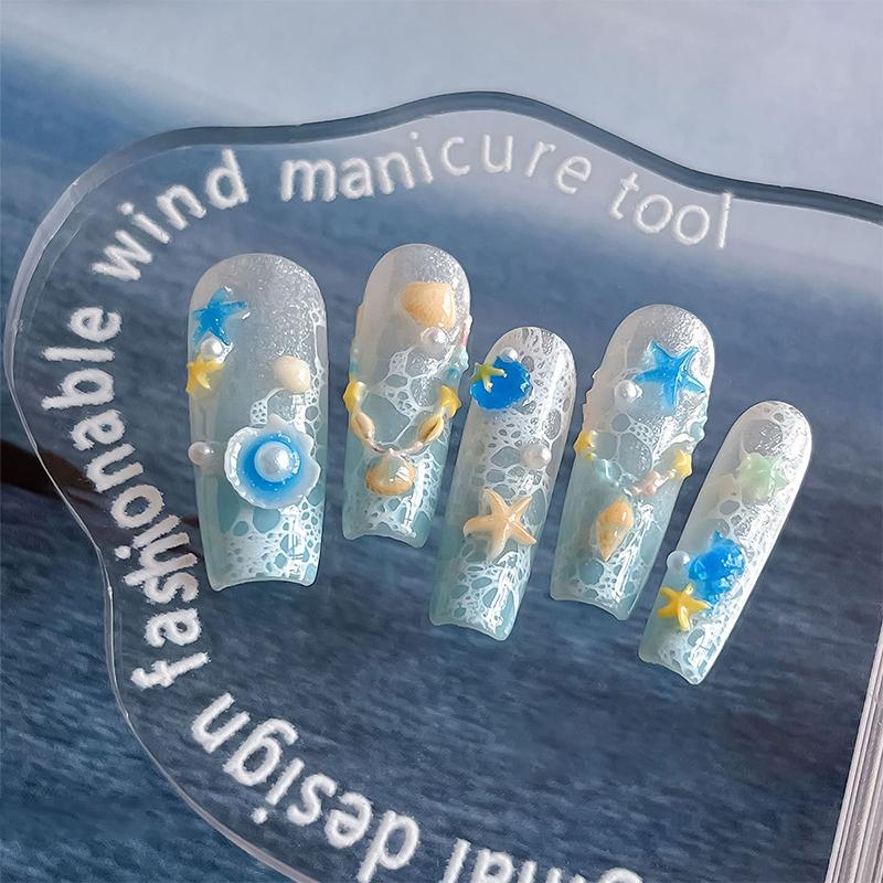Seestern Muschel Blume Silikonform Schleife Kette Nagelkunst DIY Handgemachtes Werkzeug Blume Silikonform