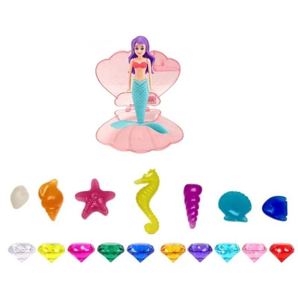Princess Floats Floating Shell Mermaid Funny Spin Mermaid Pool Toy Mermaid Dive Toys  Bath Toys