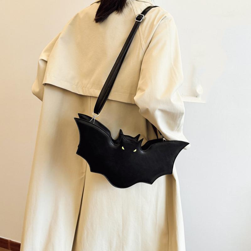 Bolsa Transversal Feminina Personalizada Criativa Bolsa Pequena Feminina Halloween Morcego Personalidade Engraçada Mensageiro de Ombro Axilar