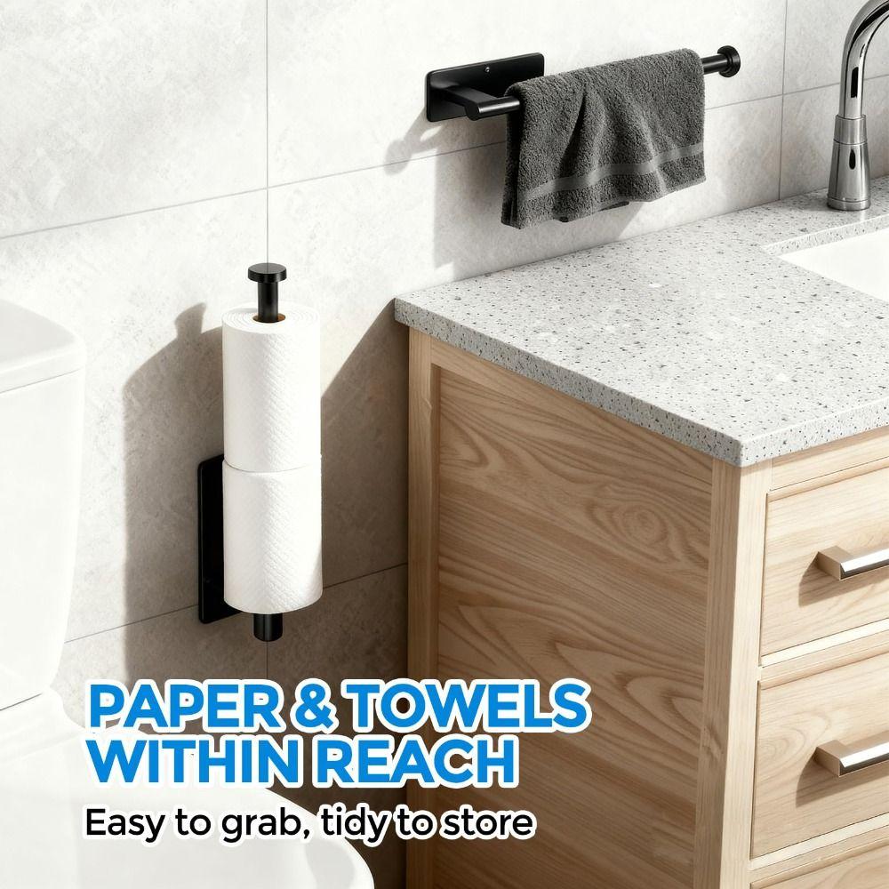 1ks Nerezový držák toaletního papíru Samolepicí Stojan na toaletní papír pro Kuchyň Koupelnu