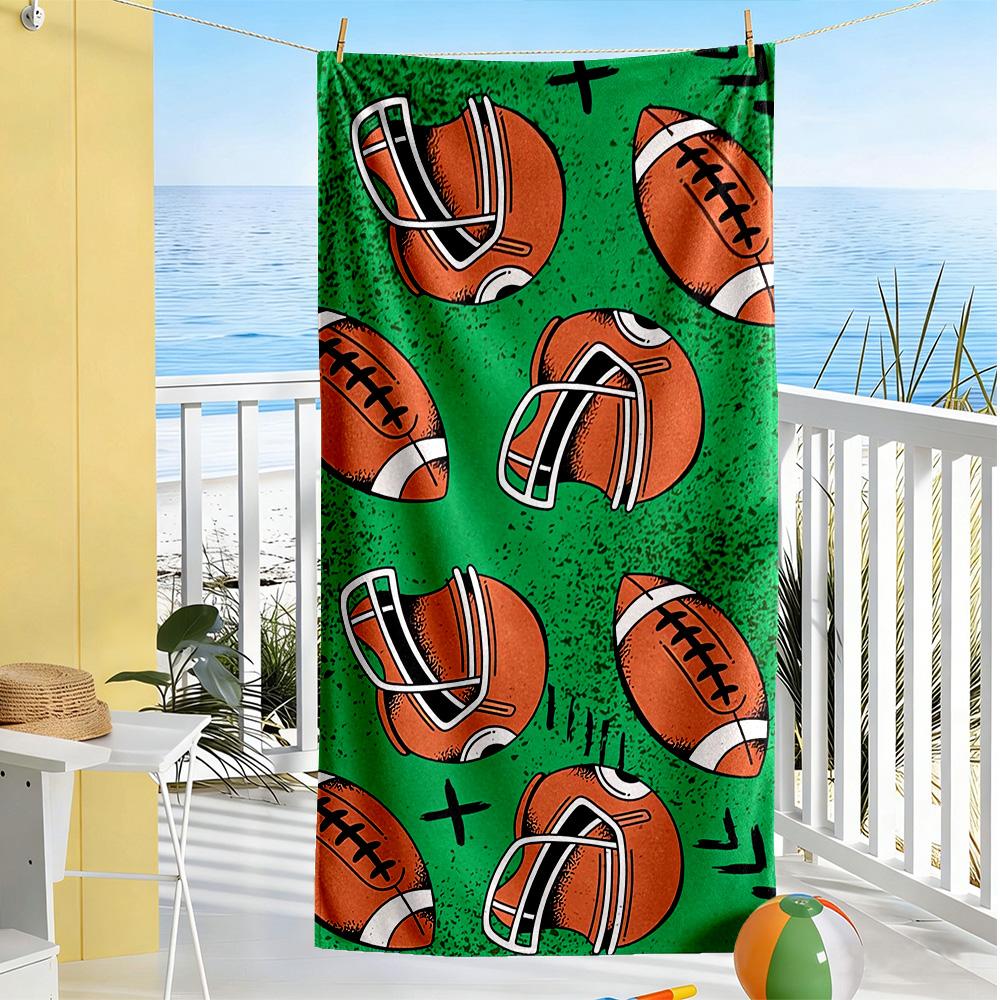 Soccer Beach Towel High Absorbency & Quick-Dry Comfortable Lightweight
