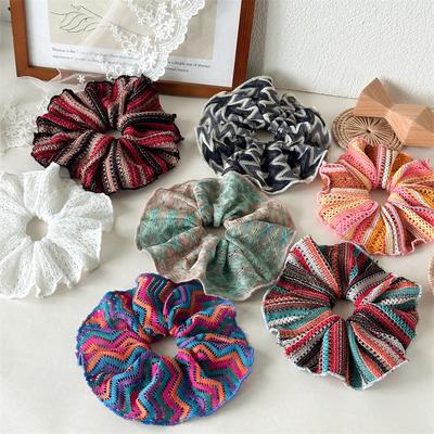 Elastice mari tricotate pentru păr pentru femei, Bandă elastică pentru păr, Suport pentru coadă de cal, Legătură pentru păr, Elastic scrunchy, Accesorii de păr pentru femei, Accesorii de cap