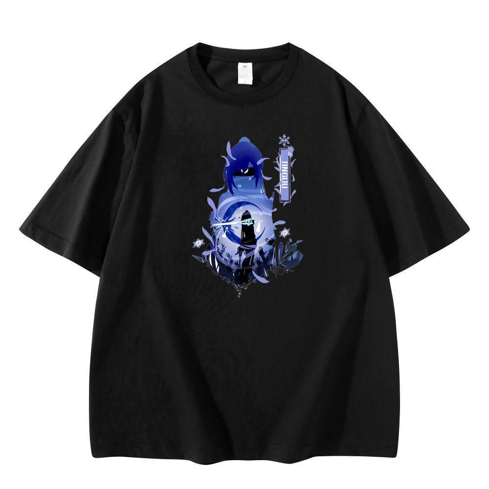 New Anime Honkai Star Rail Firefly Cosplay Printed Short Sleeve TShirt Casual Tee Fashion Vintage Shirts Versatile In Summer