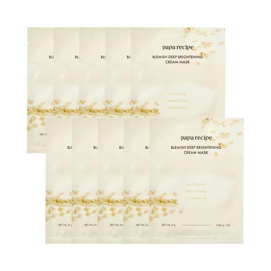 PAPA RECIPE Blemish Deep Brightening Cream Mask (10 Sheets)