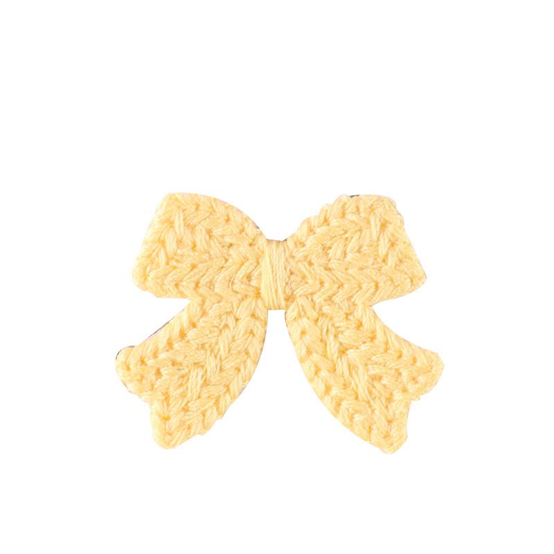 Computer Embroidery Label Water-Soluble Multi-Color Bow Badge Cloth Label Clothing Accessories Handmade Diy Patch Embroidery Cloth Sticker