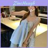 French Style Knit Tank Top With 3d Pattern And Bow For Women Spring
