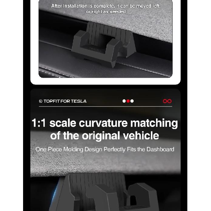 Fit For Tesla Model Y Juniper Model 3 Highland 2025 Instrument Panel Hook Multi functional Accessories Silicone Phone Stand
