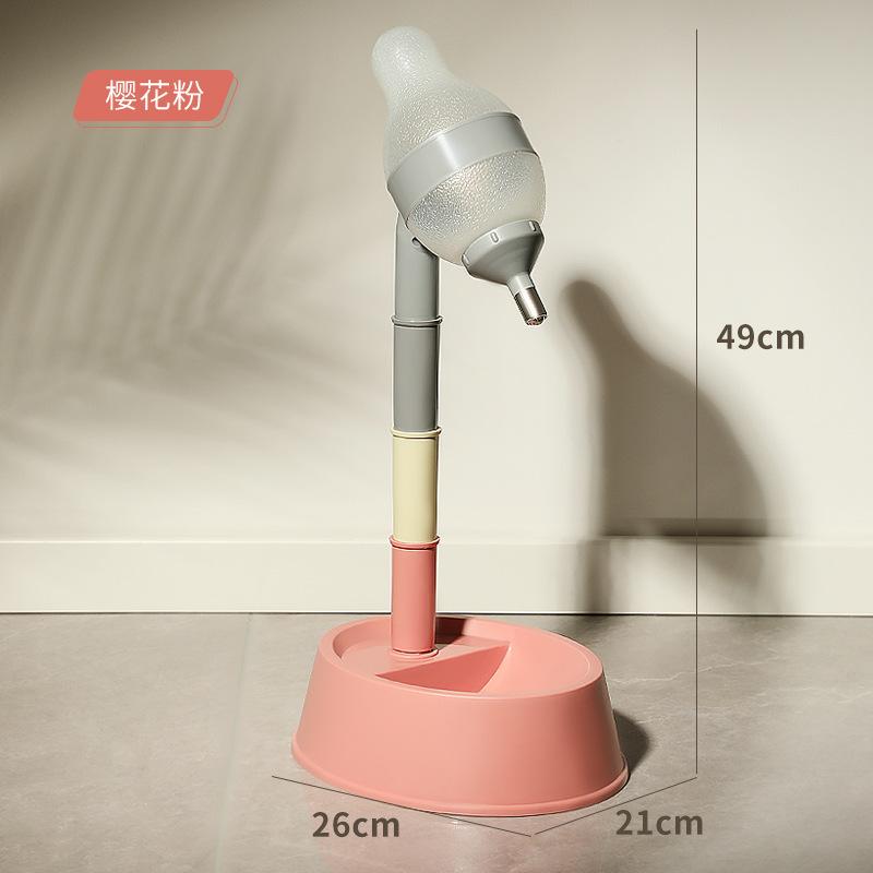 New Pet Adjustable Height Water Dispenser Dog Drinking Pot Hanging Cat Drinking Water Hanging Pet Products water feeder розовый