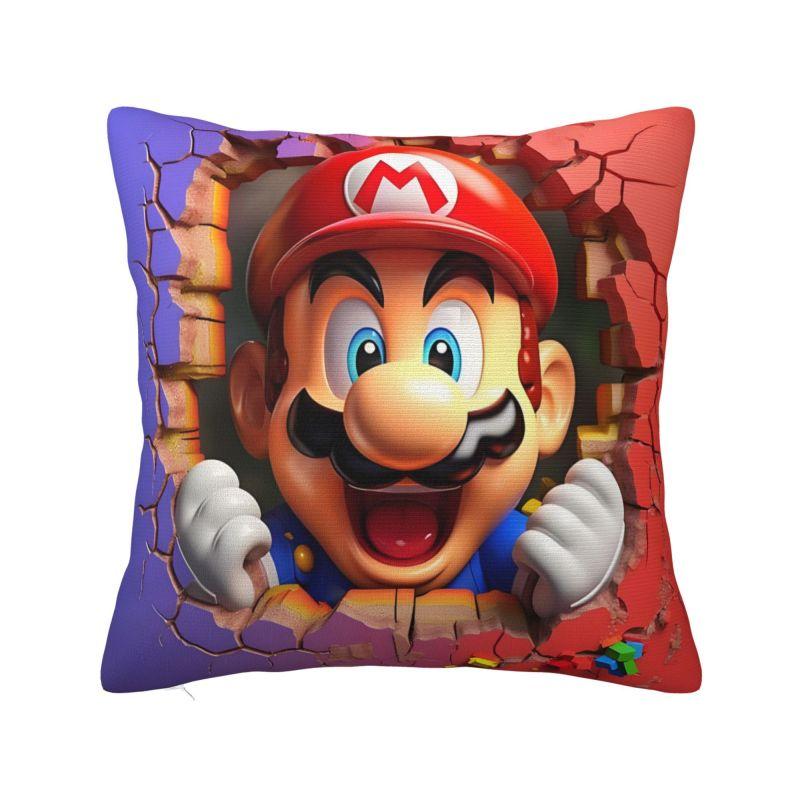 Custom Marioes Video Game Modern Pillow Cover Manga Chair Cushion