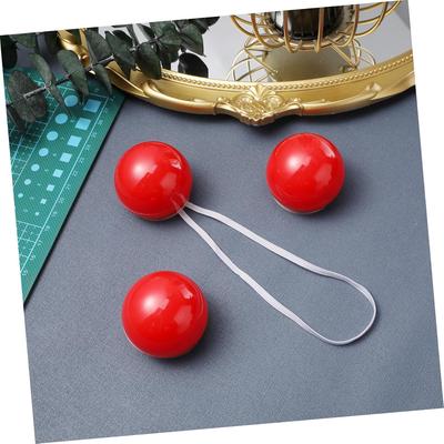 1/3/5 Pièces Nez Rouge Lumineux en Plastique Nez de Clown Éclairants Accessoires de Déguisement Fournitures de Spectacle pour Halloween Noël