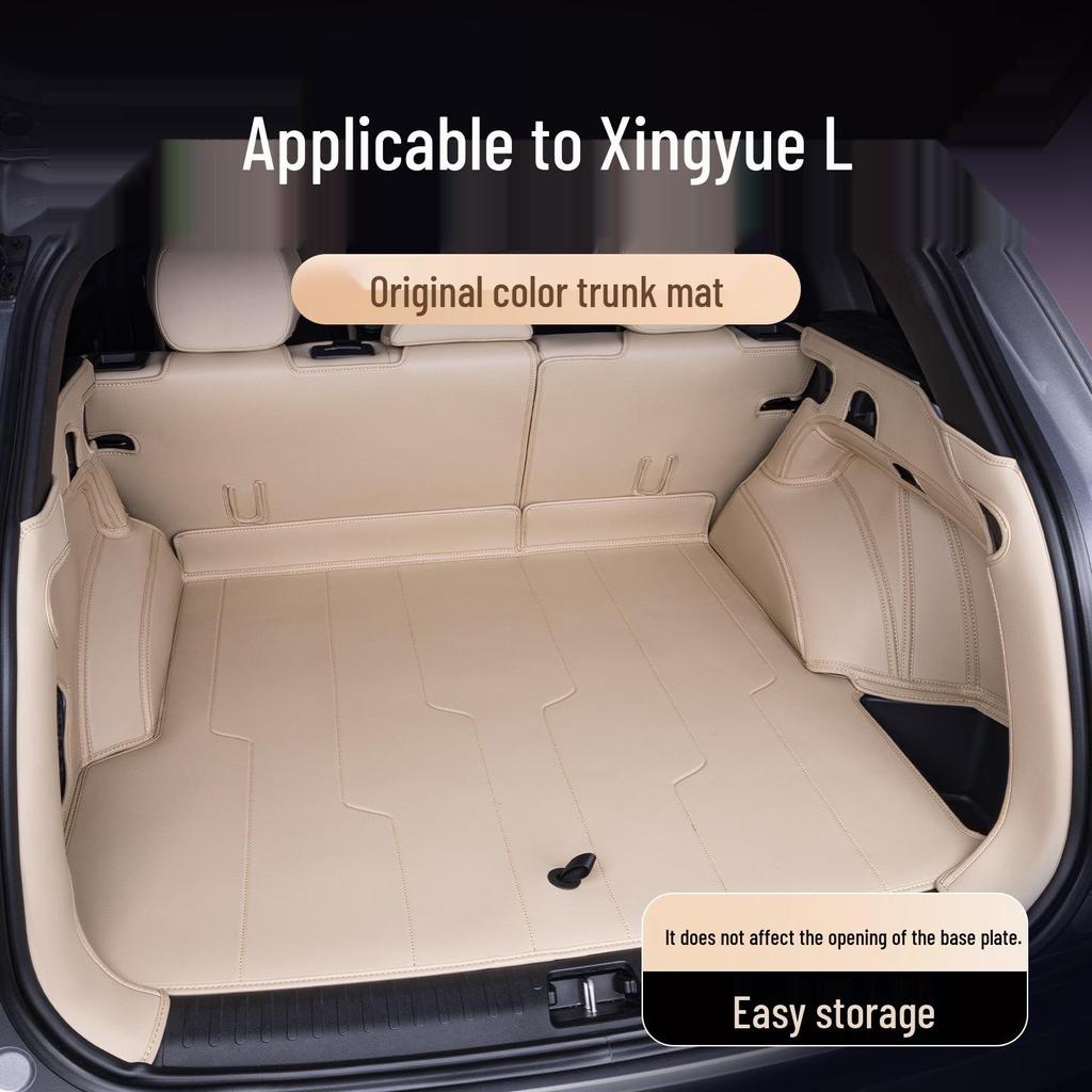 Xingyue L Trunk Mat: Full Coverage for 26 Geely Models, Original Car Color