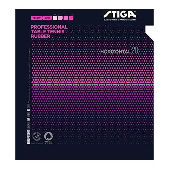 Used New STIGA Table Tennis Rubber High Grain Rubber Horizontal 20 Black Extra Thin 1711200106