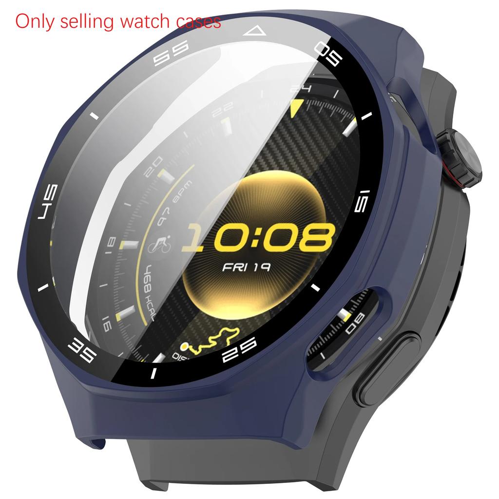Glass+Case for Huawei Watch GT6 Pro 46mm Glass Anti-scratch Screen Protector & Hard PC Protective Bumper for GT 6 Accessories