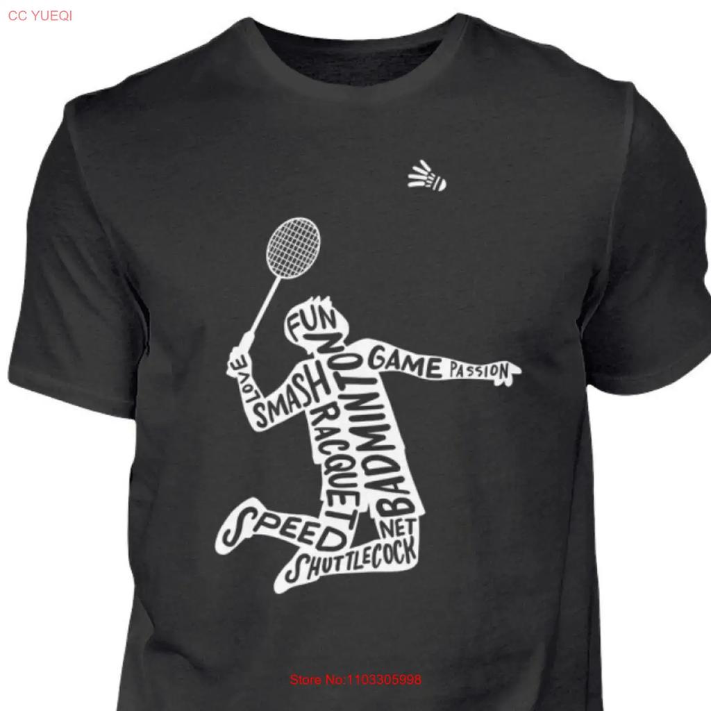 Badminton T Shirt Player Shuttlecock Sport Unisexs Vintage Stylish Slightly Soft Top For Everyday Wear Homme Casual