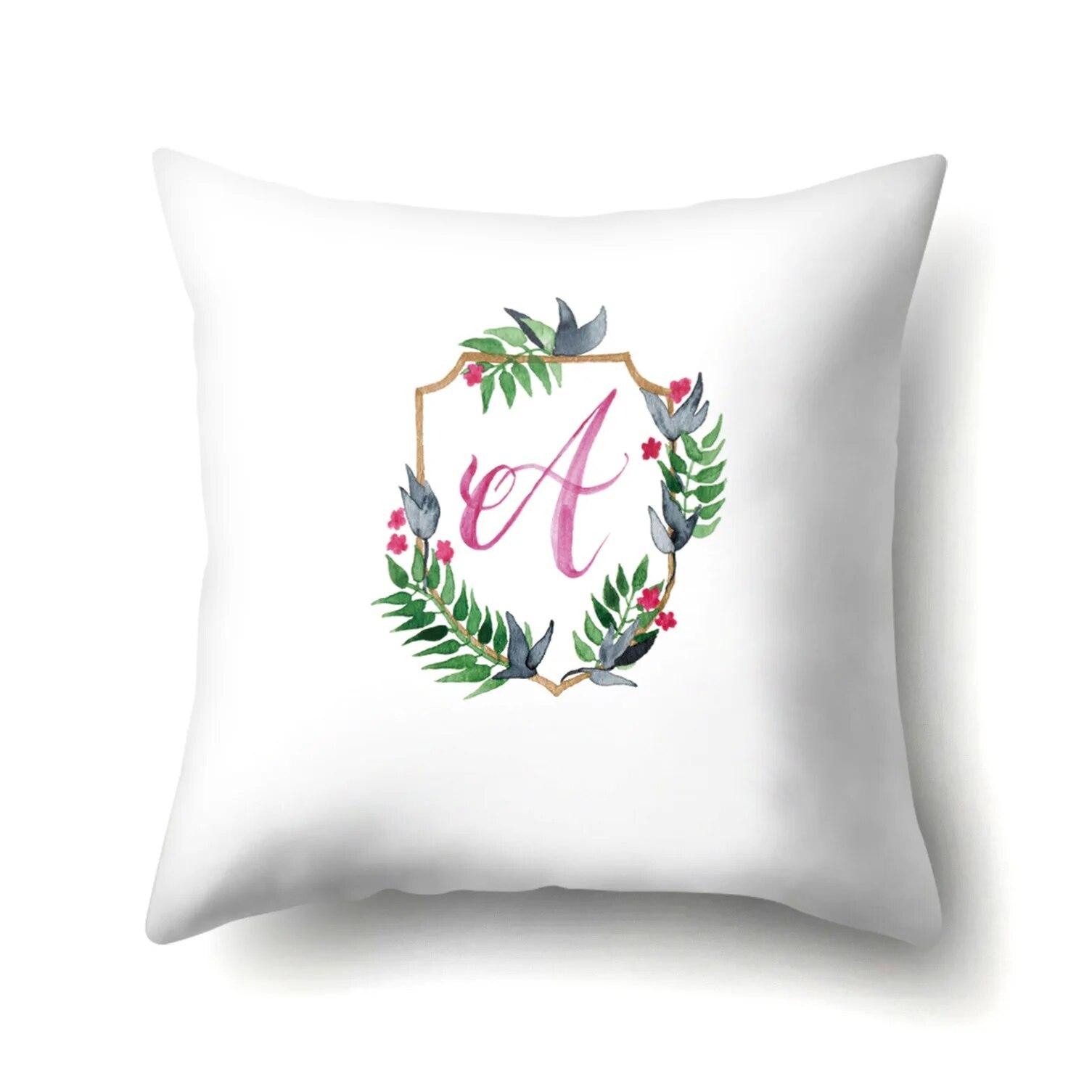 

Творческий венок с буквенным принтом наволочка для офиса наволочка для гостиной на талии 40x40cm