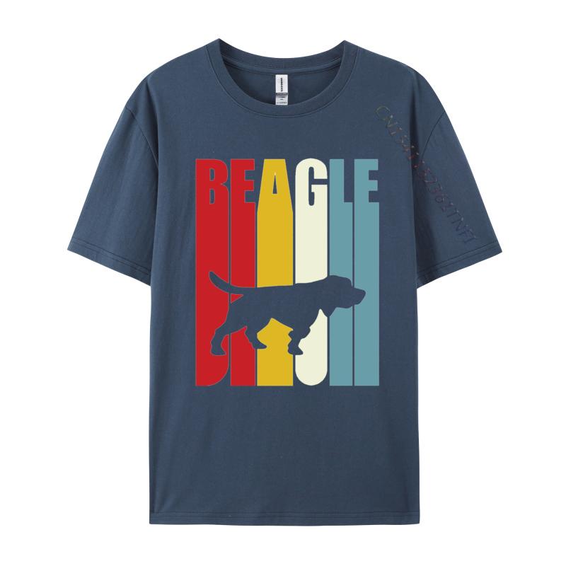 Beagle Crossing Tshirt Unisex Tops Clothes Cotton Fitted Tee Shirts Male Tshirt Guys Tshirt Fast Shipping