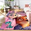 Custom 1Pc Fox Hare Adventure Rug Office Carpet Indoor Outdoor Entrance Doormat Nonslip Soft And Comfortable Living Room D916367