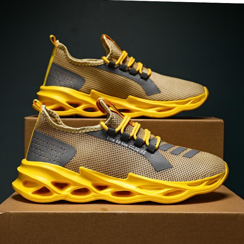 Große Größe Trend Fliegenweben Netz Sport Leicht Atmungsaktiv Klinge Laufschuhe Outdoor Freizeit Ultraleicht