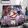 1Pc Ghostbusters Print Flannel Blanket, High Quality Comfortable for All Seasons, Home Decor, Warmth and Comfort, Perfect for Gifts