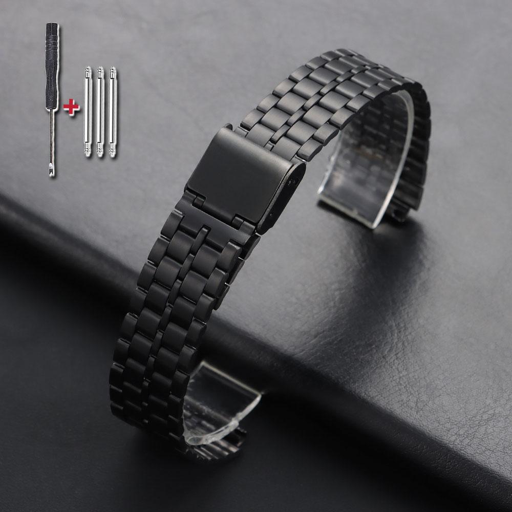 Stainless Steel Strap 18mm for Casio Watchband for F91W F84 F105 F108 A158 A168 AE1200/1300 B650 AQ230 Metal Ultra-thin Bracelet