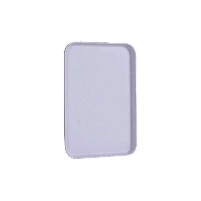 Green Rectangular Food Bread Pan Plastic Tray for Storage, Household Kitchen Supplies, Hotel Service, Dessert