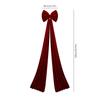 1PC Large Velvet Christmas Bow Christmas Tree Decoration DIY Craft Party Supplies Red Christmas Decoration Home Decor New Year