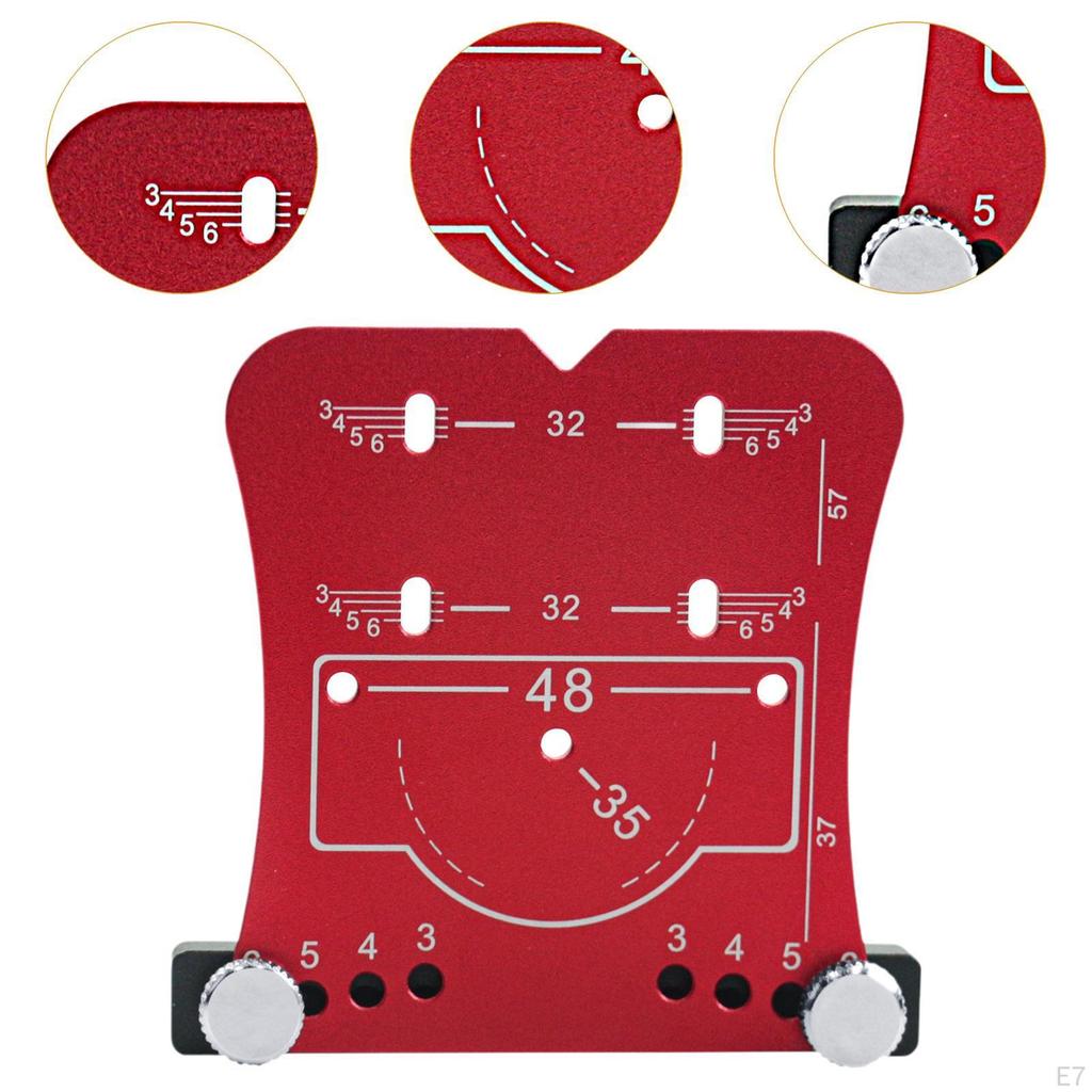 35mm Hinge Hole Opener Door Panel Jig Woodworking DIY Tool Flexible Aluminum Alloy