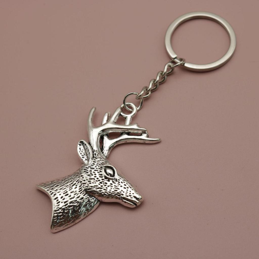 Temu Xiyin Sù Mài Tōng Deer Head Keychain Pendant