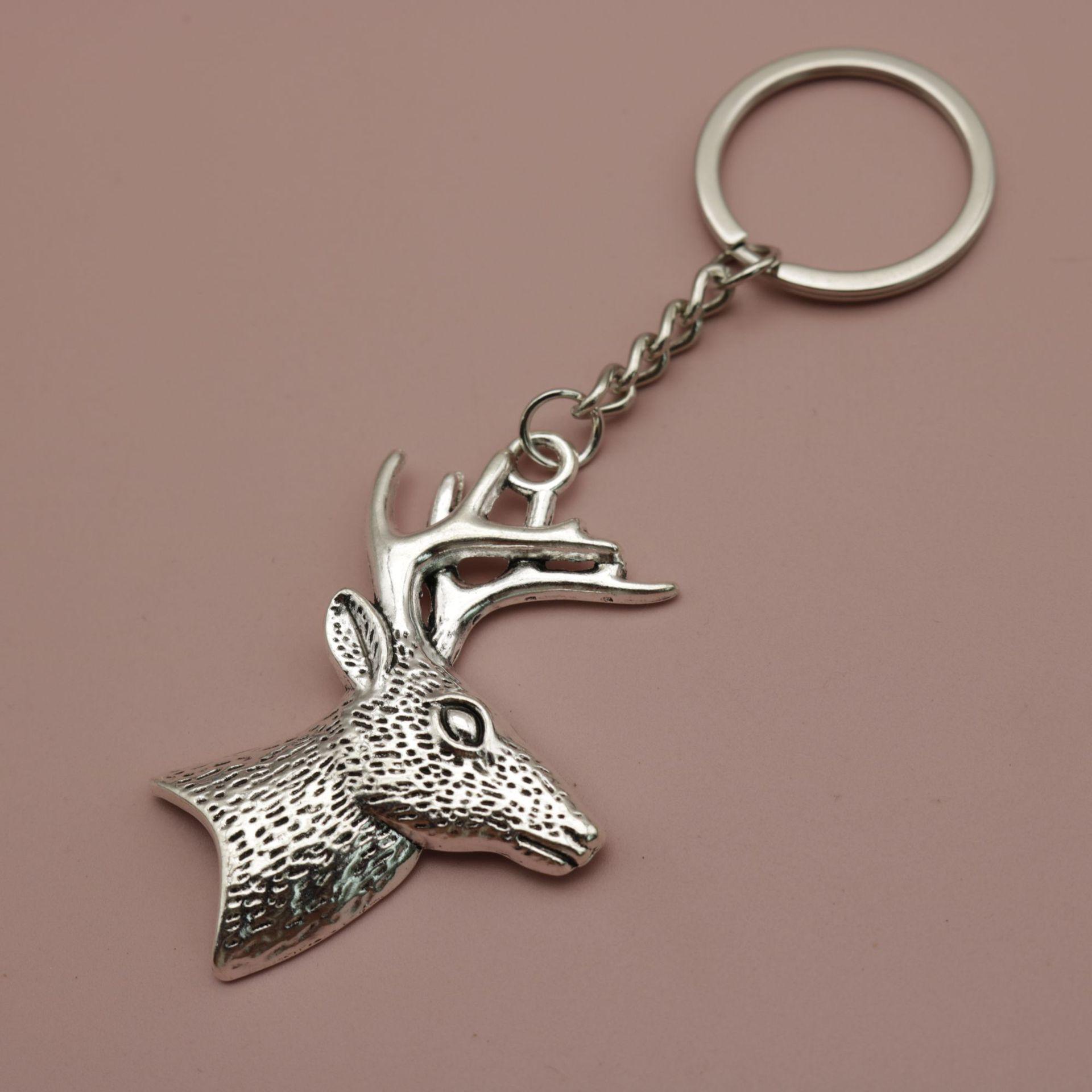 Temu Xiyin Sù Mài Tōng Deer Head Keychain Pendant