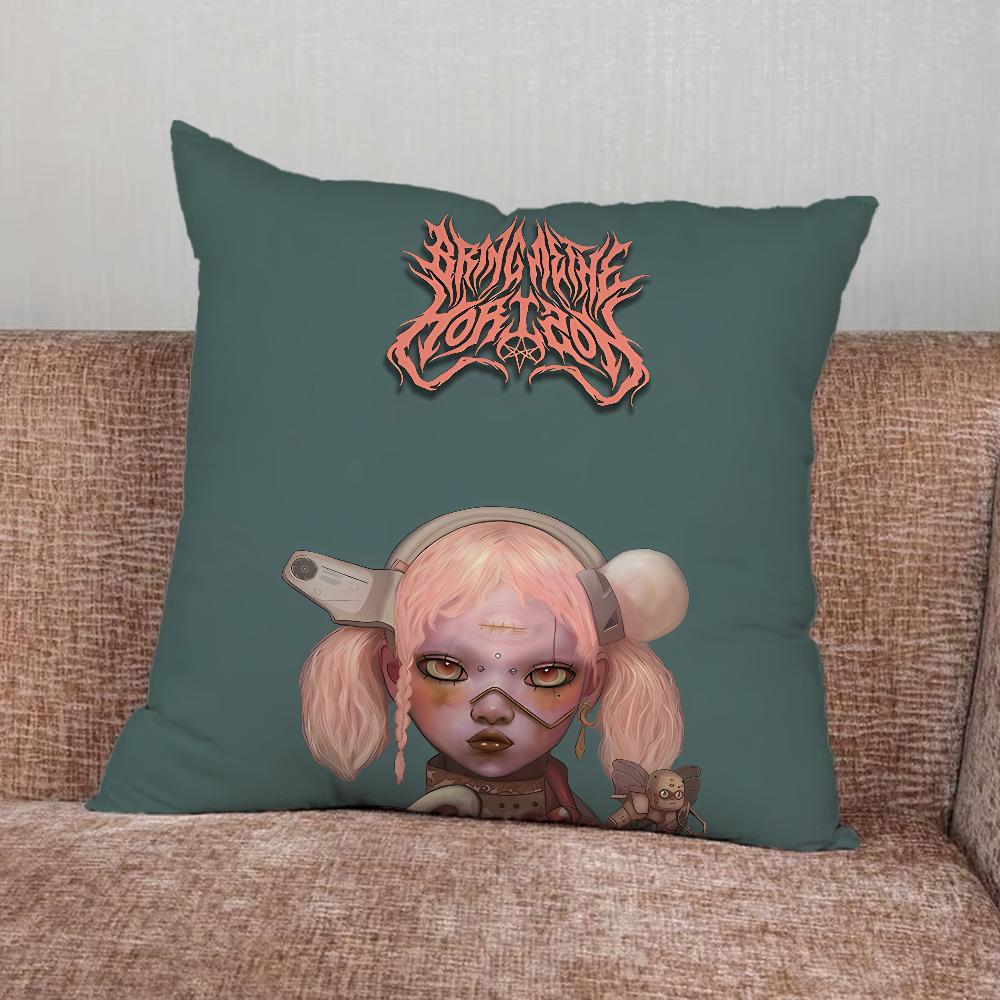 Bring Me The H-Horizons BMTH Pillow Case For Home Bedroom Car Office Decoration Living Room Sofa Cushion Cover Suitable