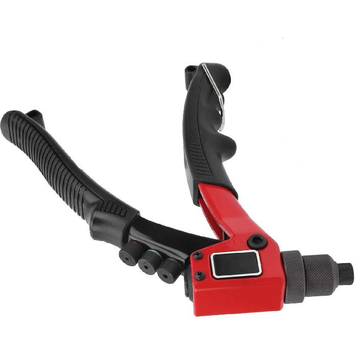 BC‑BT958 Manual Riveting Tool, Blind Riveter, Hand Rivet Gun, Hand Tool Anti‑Slip Handle, for Automobile Assembly, Elevator, Black red