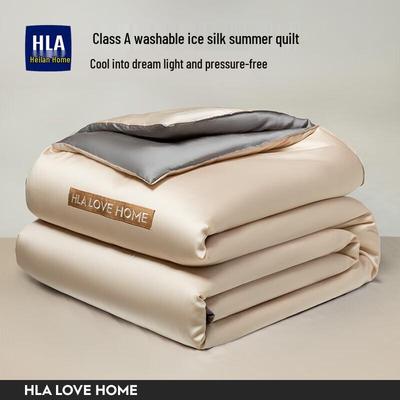 HLA Ice Silk Summer Quilt 4-Piece Set