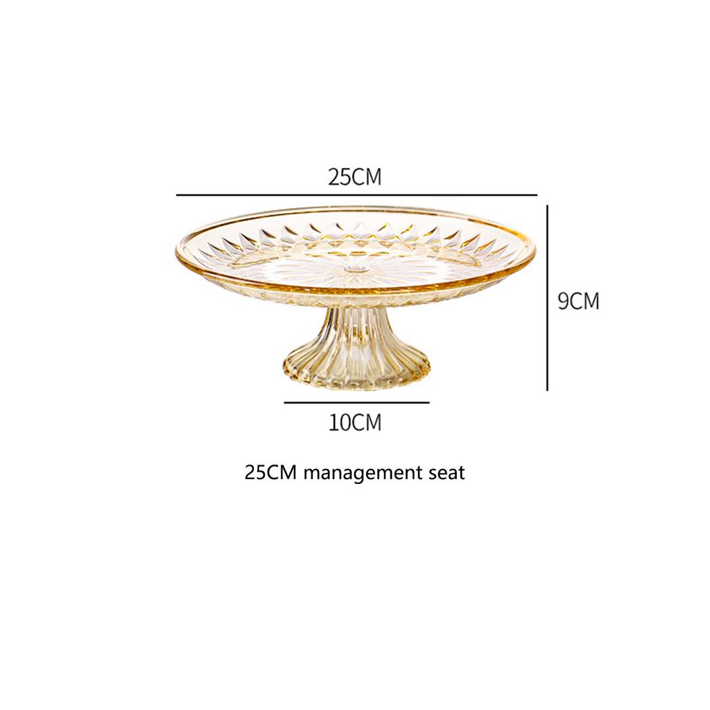 Cupcake Stand Display Platter Crystal Large Stand Serving Dish for Party Decorating Supplies