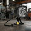 Electric Scooter LED Front Light Replacement With Builtin Loud Horn For Nighttime And Urban Commuting