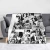 Todoroki Shoto Blankets Fleece Print My Hero Academia Anime Manga Lightweight Throw Blankets for Sofa Bedding Throws