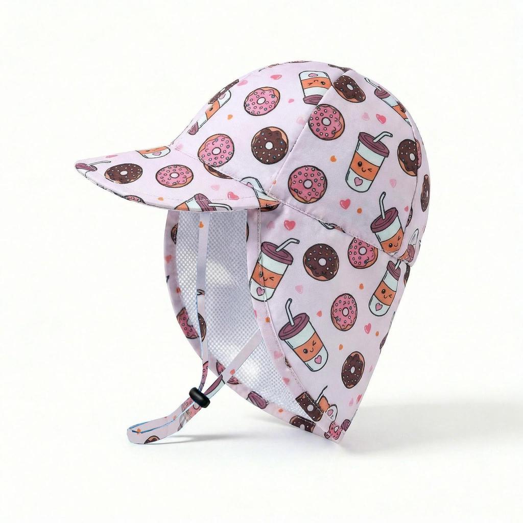 Kids' Quick-Dry Sun Hat with Neck Protection - Boys & Girls Baseball Cap for Outdoor Play