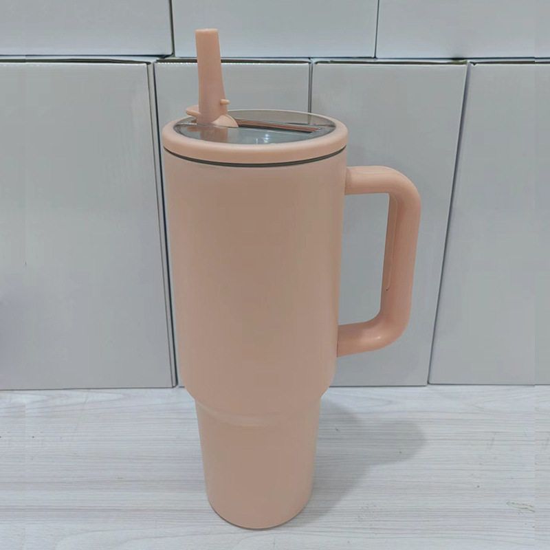 40Oz Cup Large Capacity Vacuum Cup Large Capacity Foldable Cup with Straw Accompanying Car Best Selling Large Ice Cup