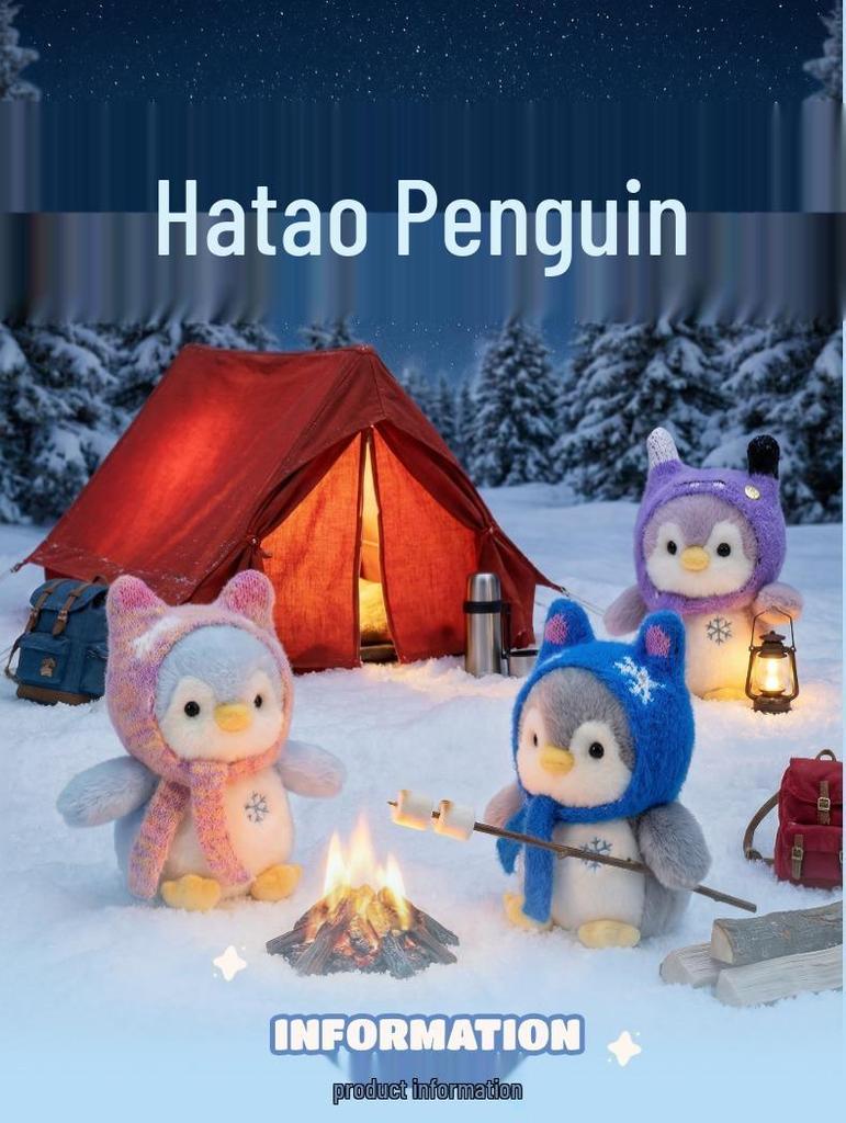 Soft Penguin Plush Doll - Cute New Year Gift for Kids, Perfect Hug Toy for Girls