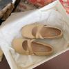 Soft-soled Single Shoes Women's 2025 Spring New Korean Version Round Head Late Evening Breeze Gentle Fairy Flat Mary Jane Shoes