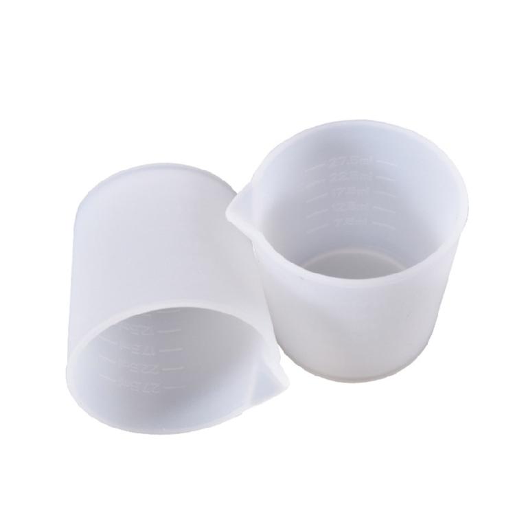 2 Pcs Non-Stick Mixing Cups Precise Scale Toning Cups Silicone Measuring Cup