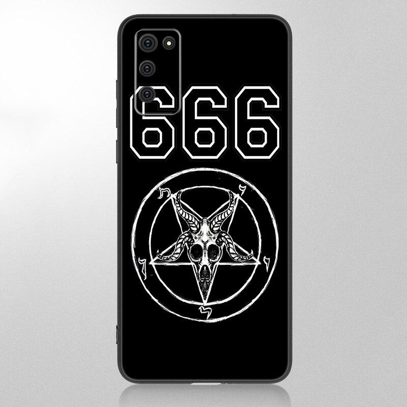 Pentagramm 666 Dämonische Satanic Fall Für Samsung Galaxy A12 A02S A22 A32 A52 A72 A71 A51 A41 A31 A21 A11 A50 a70 A10S A20S Abdeckung