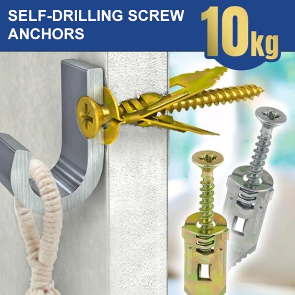 Self Drilling Anchors with Screws Carbon Steel Expansion Screws Set Self Drilling Anchors Screws