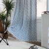 Finished Curtains Cotton And Linen Fabric Printing Floral Fresh Small Window Semi-Blackout Balcony Bay Window Curtain