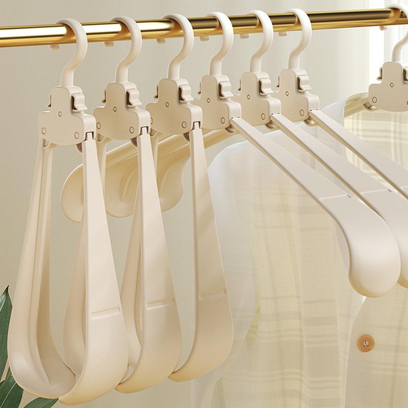Cabides dobráveis multifuncionais para casa, varanda, roupas penduradas, viagem, armazenamento portátil, ombro largo, sem rastros, suporte de secagem