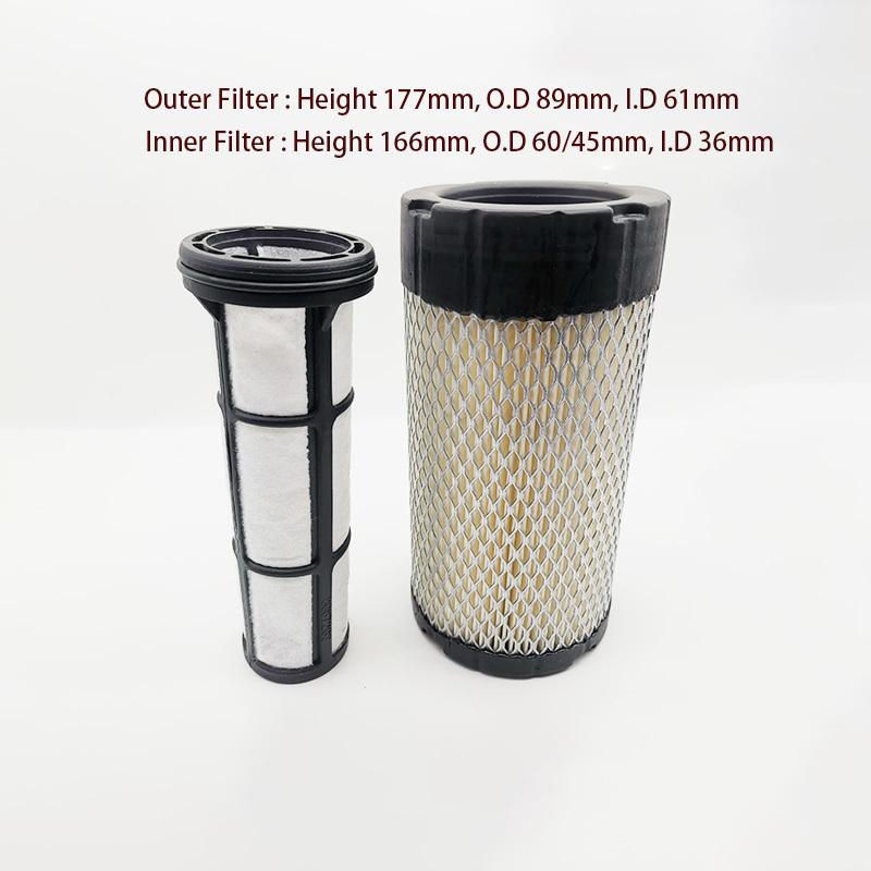 Quality Replacement Air Filters AF26116 AF26167 P628323 P629463 6687262 6687263 C10010 XA6314 for Bobcat MT52 MT55 MT85 MT100
