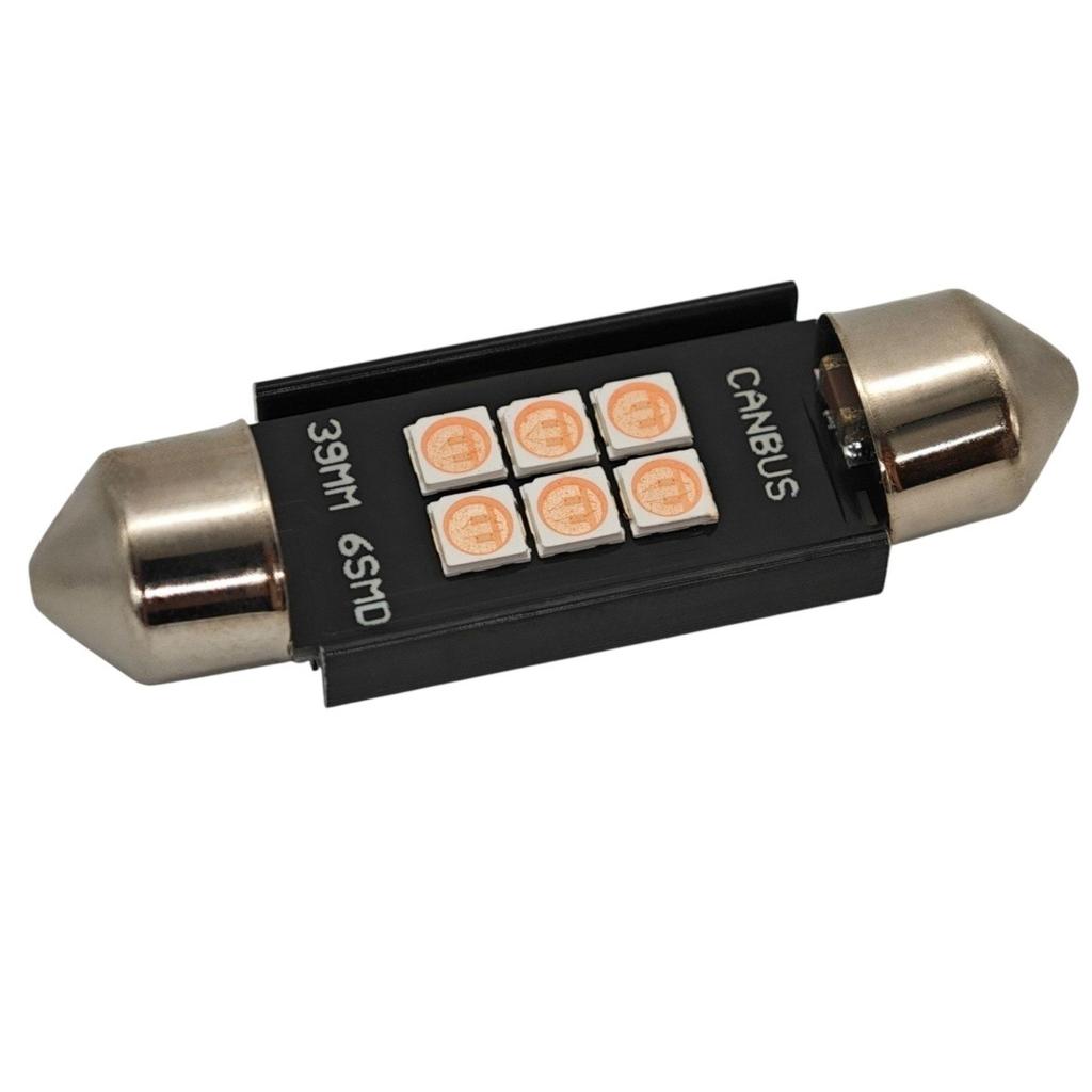 C5W C10W LED Bulb SV8.5 12-24V CANBUS 39mm - Pink Off-Road