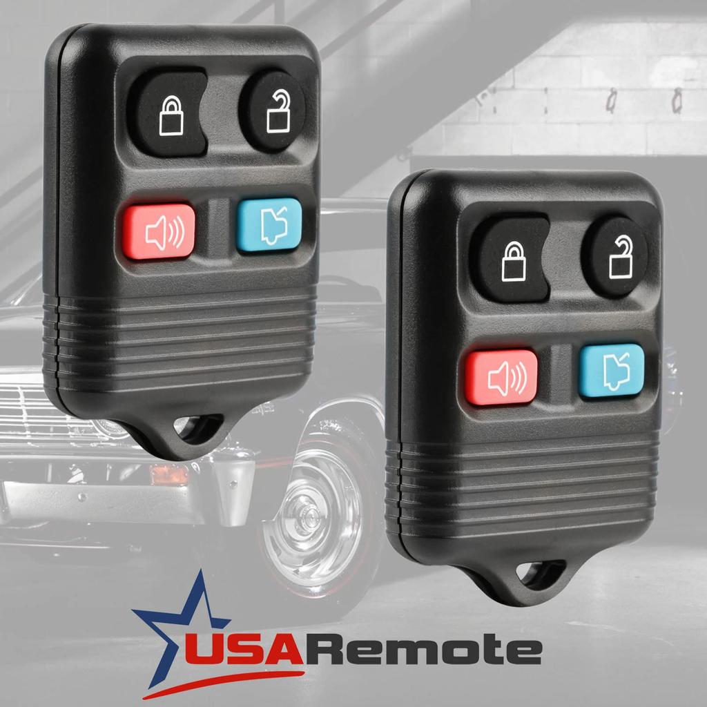 USARemote Car Key Fob Keyless Entry Remote Control Ford Lincoln Mercury Mazda (CWTWB1U331 GQ43VT11T CWTWB1U345 4-btn 2 Pack)