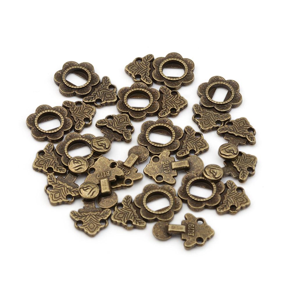 10 Sets 3 Colors Metal 18mm Diy Dolls Buttons Belt Buckle Shoes Accessories Doll Bags Buckles