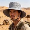 Sunshade Bucket Hat, Foldable Quick Dry Western Style Hat, Lightweight Breathable Sun Protection Hat for Hiking Fishing Camping Travel