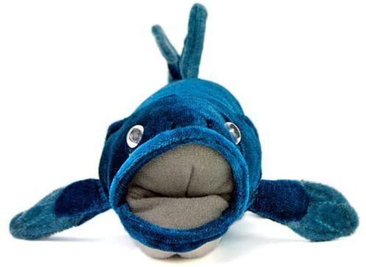 Calorata Coelacanth Plush Toy (Small  24cm L x 11cm W x 10.5cm H  Twice Tested) Ancient Fish Toy, Realistic Gift for Birthdays, Boys and Girls